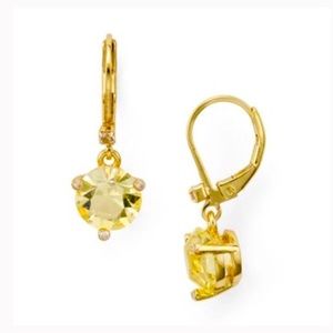 Kate Spade rise and shine drop Earrings gold /  yellow